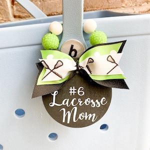 Lacrosse Bogg Bag Tag, Lacrosse Mom, Lacrosse Bag Tag, Personalized Lacrosse Tag, Lacrosse Bag Charm, Bogg Bag Accessories