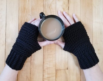 Fingerless Mittens, Crochet Wrist Warmers, Fingerless Gloves, Texting Gloves, Fall Winter Accessories, Gift for her