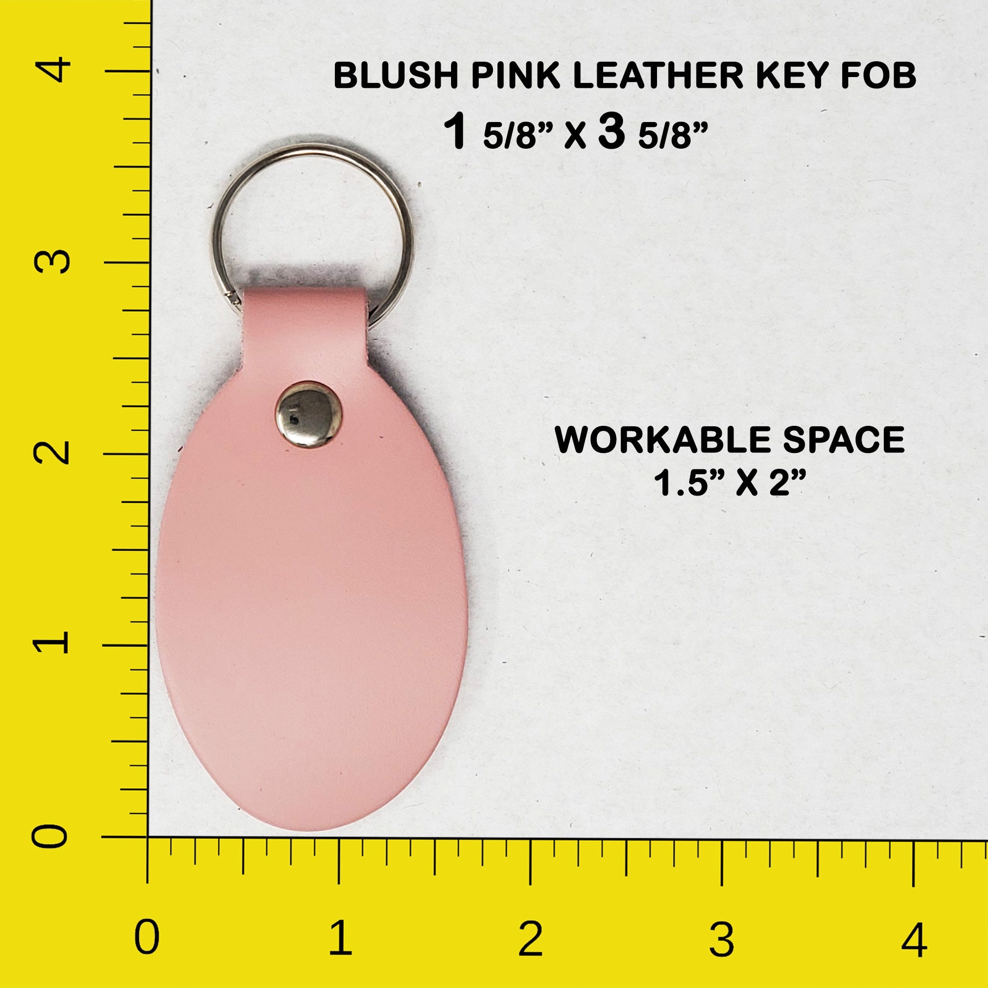 10 Pack Full Grain Leather Keychains Blank - Laser Engraving Ready, 1.5x4 Inch, 18 Colors, Promotional Gifts