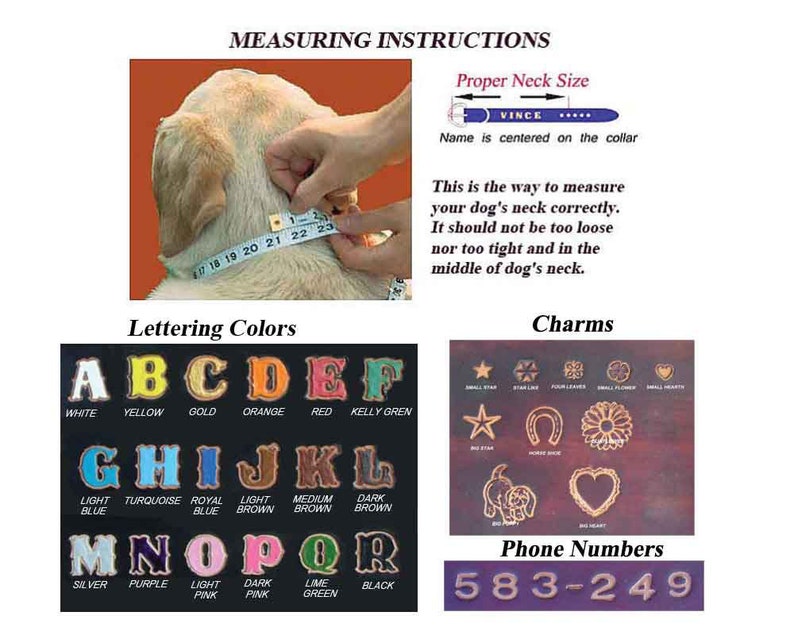 Custom Collars for Big Dogs Personalized Leather Dog Collars Etsy