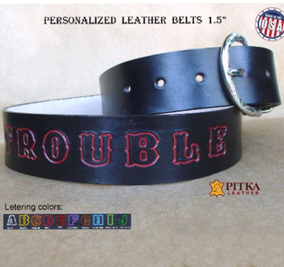 Custom Leather Belts. Hand Crafted in the USA.