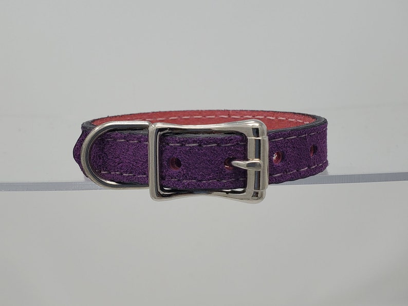 Soft Cat Collars XS Leather Suede Collar for Cats or Kitties Etsy