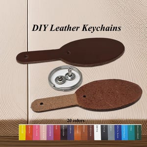10 Pack Blank Leather Keychains Kit| Laser  Engraving, Foil stamping-Fundraising Ideas-Promotional, Business, Personalized Gifts