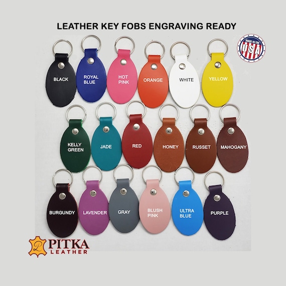 Blank Leather Keychains 10 Pack Laser Engraving, Foil Stamping-fundraising  Ideas-promotional-business, Events, Personalized Gifts 