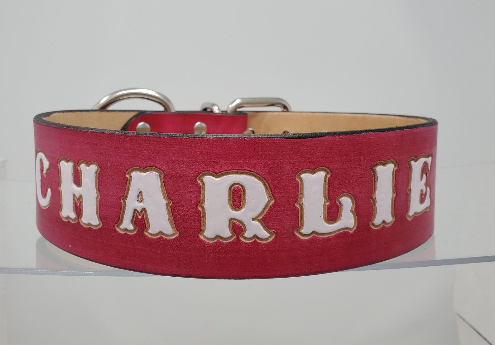 Custom Collars for Big Dogs Personalized Leather Dog Collars Etsy