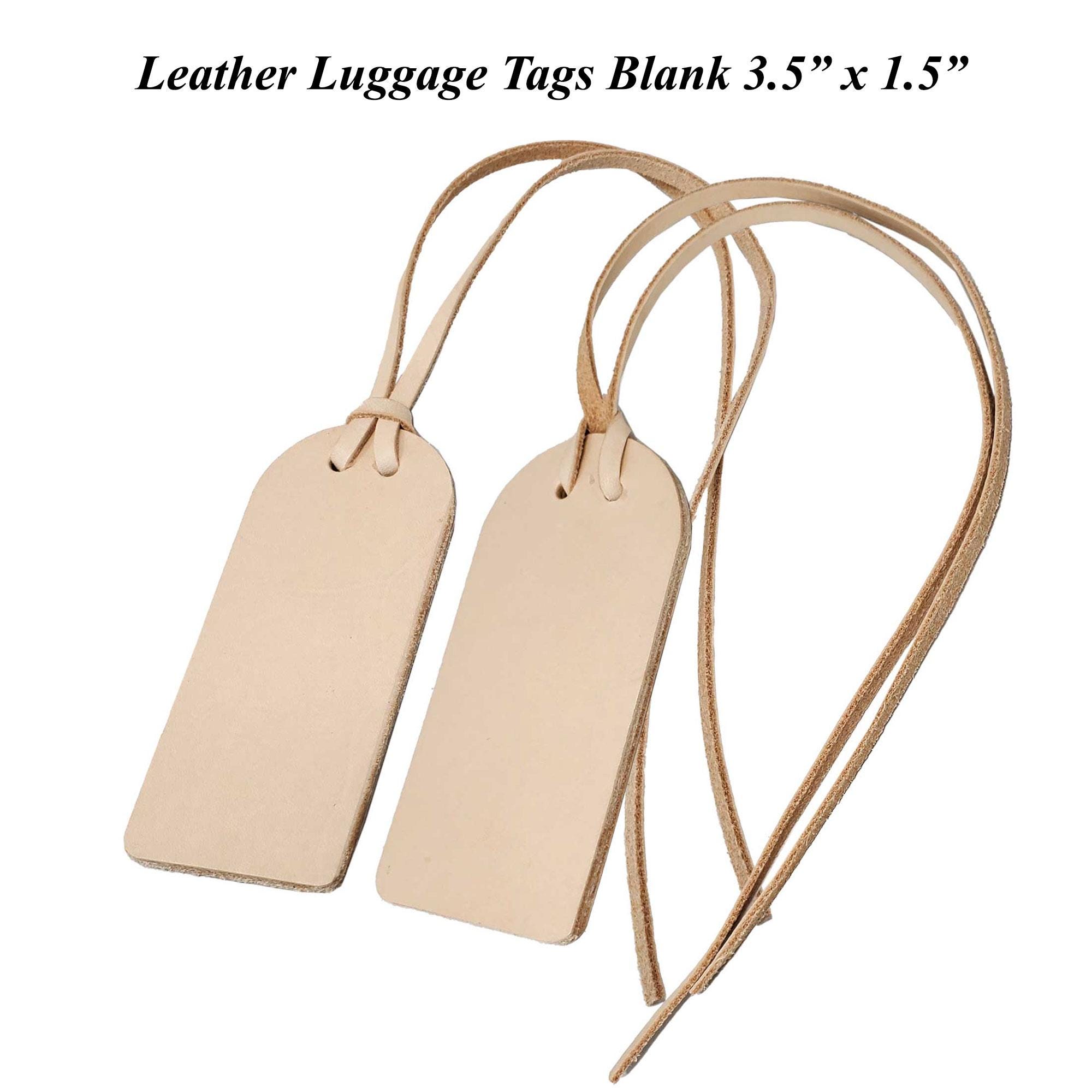 Blank Leather Luggage Tag Bulk Etsy