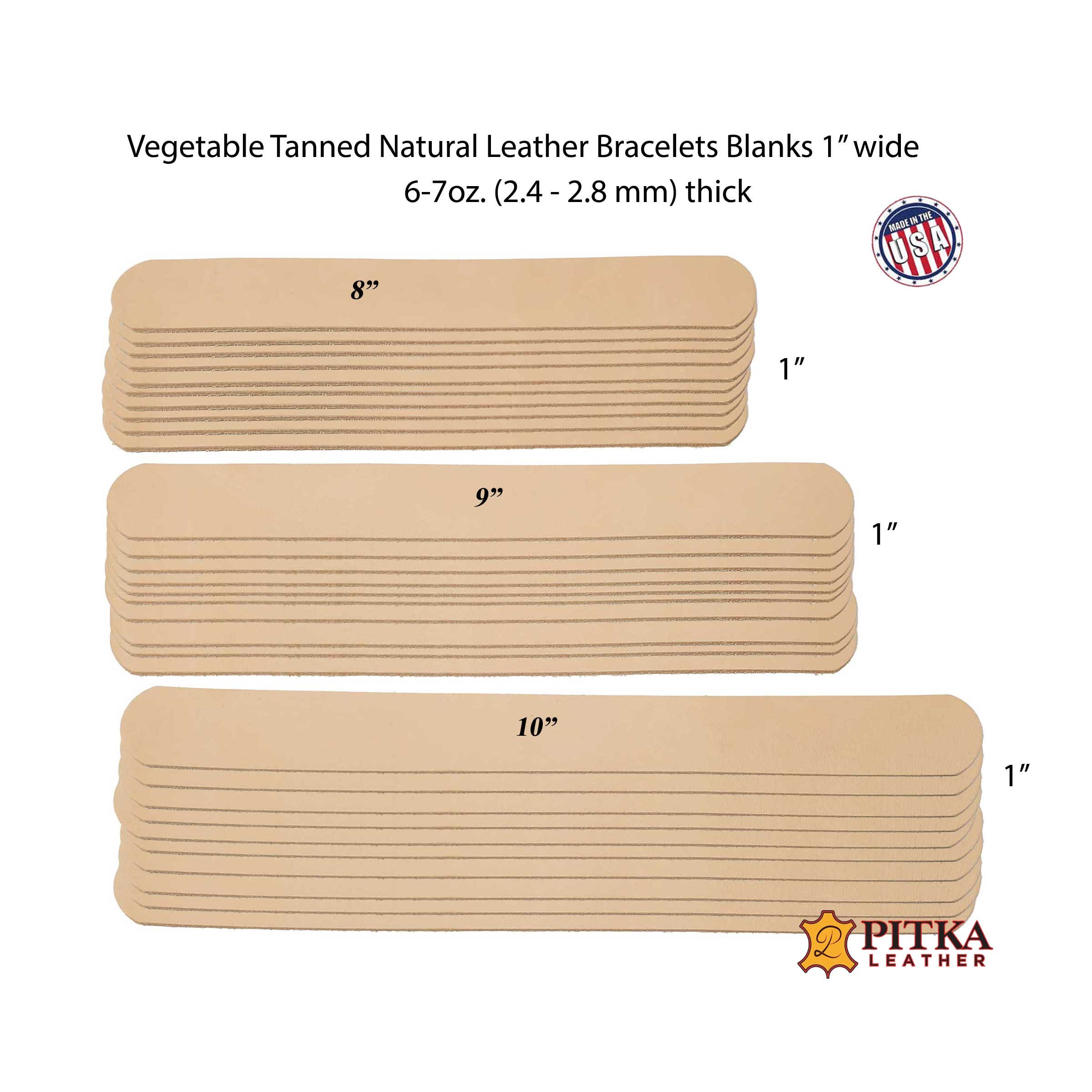 Leather Strips Blanks 50 Pack Natural Leather Strips 5-6 Oz. Great for  Tooling Available in Multiple Length and Width Craft Projects 