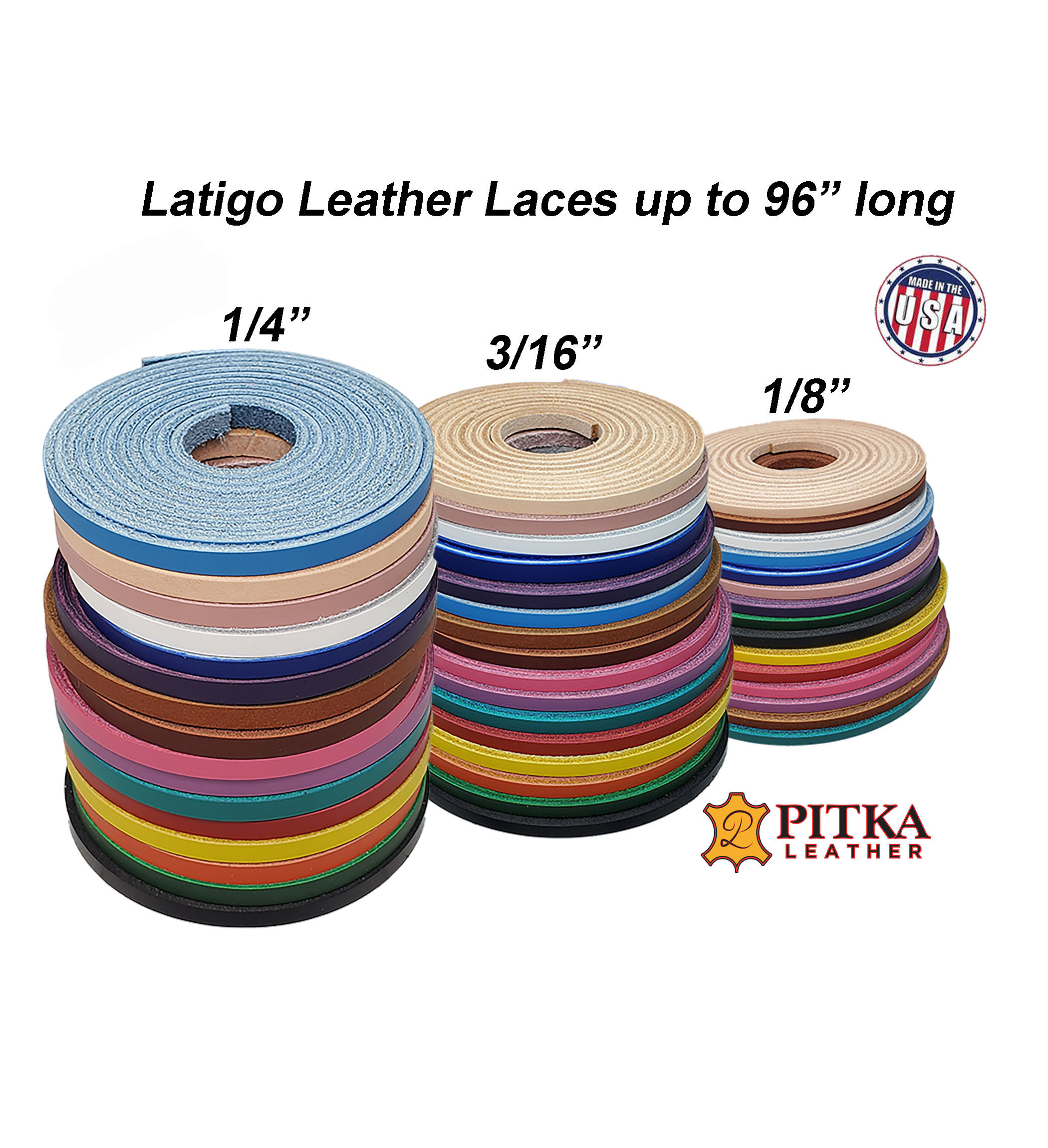 Latigo Leather Laces - Chose Your Lace Width and Length - Laces are…