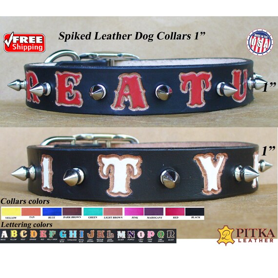 custom spiked dog collars