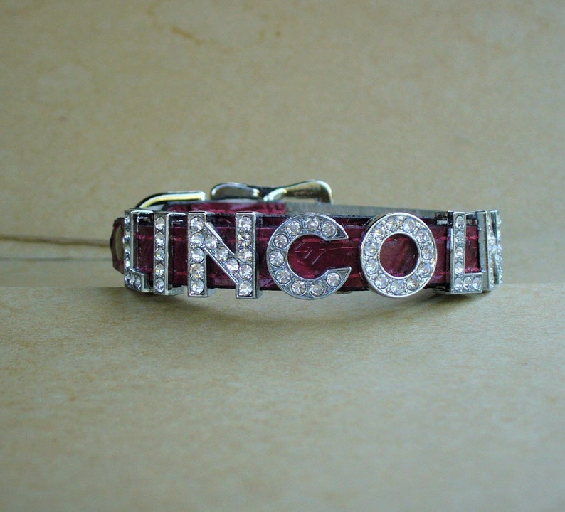 Bling Cat Collar XXS Custom Bling Name Collars for Cats Etsy