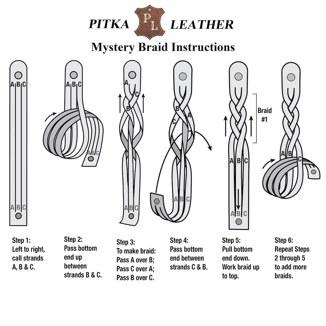 Mystery Braid Leather Bracelets Kit 8 Pack Leather Bracelets Etsy