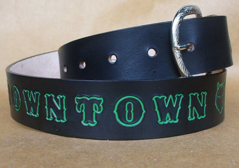 Western Style Belts Men's Name Belts Custom Etsy