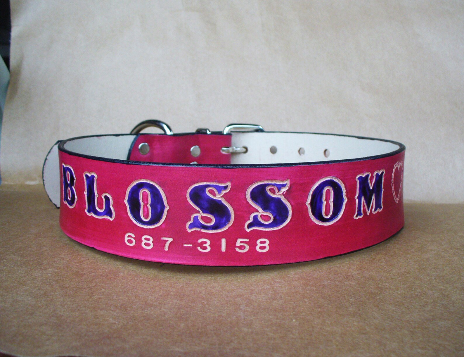 Custom Collars for Big Dogs Personalized Leather Dog Collars Etsy