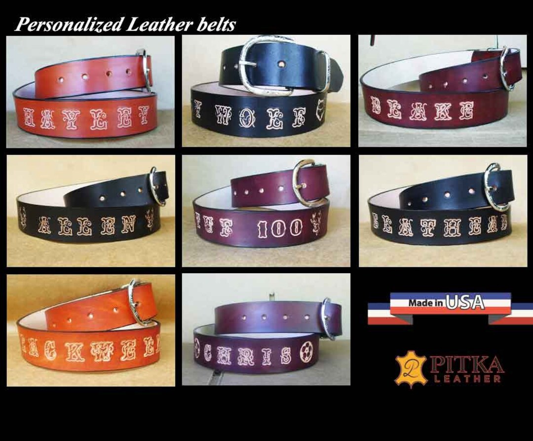 Cowboy Belts Heavy Duty Leather Belt Cowboy Belts for Men Handmade
