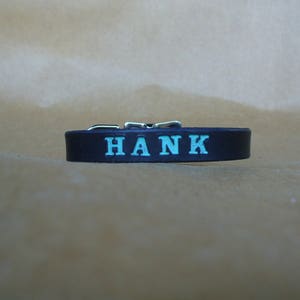 Personalized Puppy Collars Custom made Leather Collars Small Collars for Puppies, Cats, Small Dogs made in USA image 10