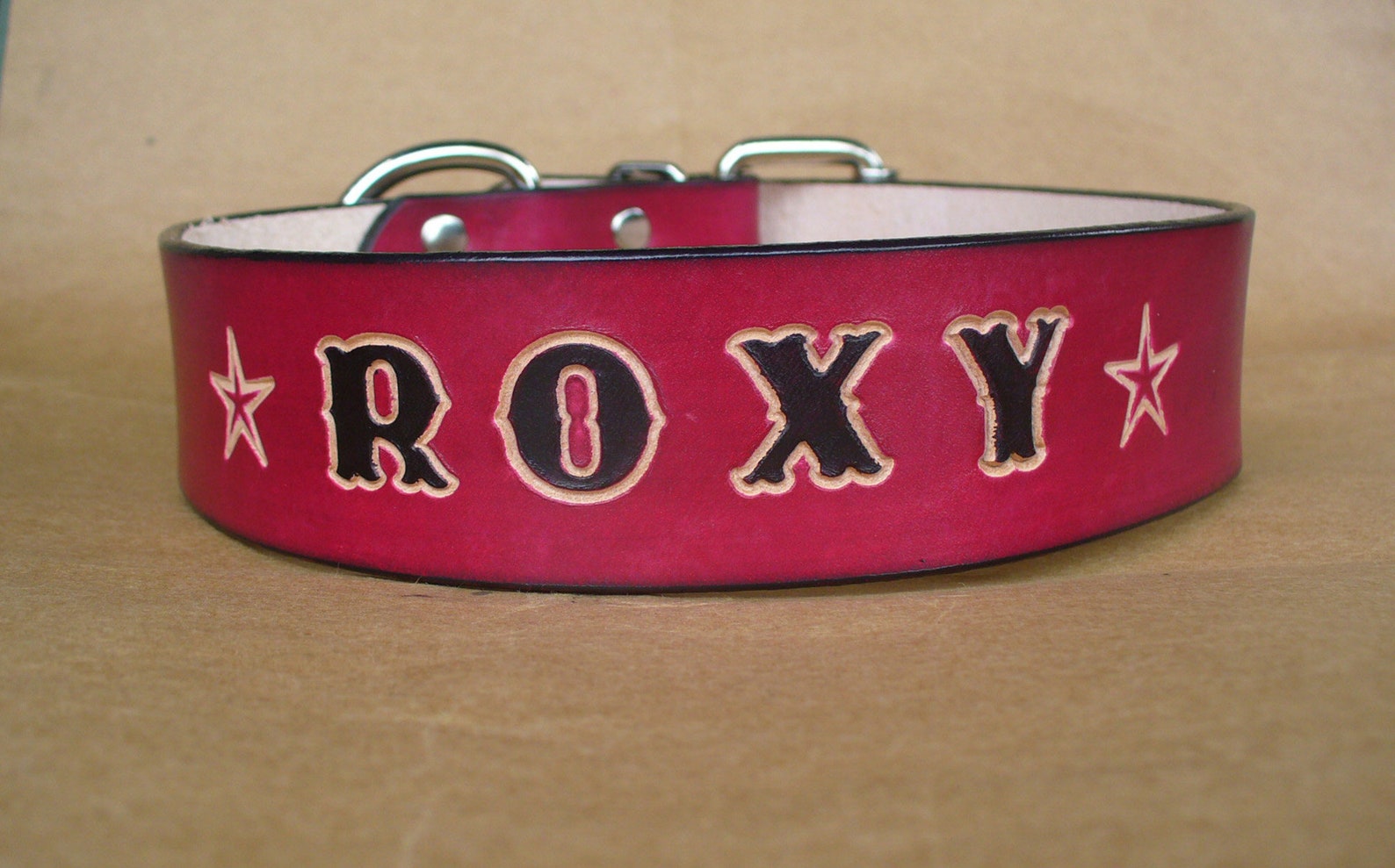 Custom Collars for Big Dogs Personalized Leather Dog Collars Etsy