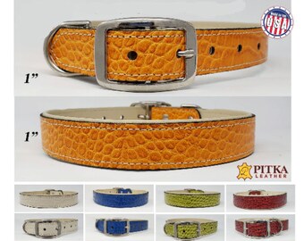 Padded Leather Dog Collar - Luxury Large Collars for Big Dogs - Quality , Durable Pet Collar - Pet Holiday Gift - Handcrafted in USA