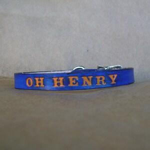 Personalized Puppy Collars Custom made Leather Collars Small Collars for Puppies, Cats, Small Dogs made in USA image 7