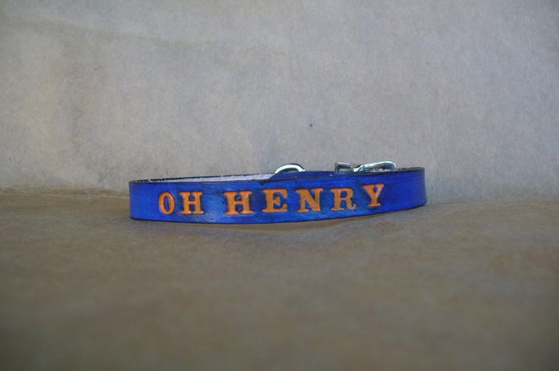Personalized Puppy Collars Custom made Leather Collars Small Collars for Puppies, Cats, Small Dogs made in USA image 7