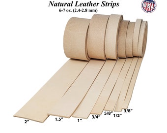 6-7 oz. Vegetable-tanned-Natural cowhide leather -Craft-Leatherworking-Dyeing-Tooling-Belt-making-Handmade-Projects-Keychain-Straps