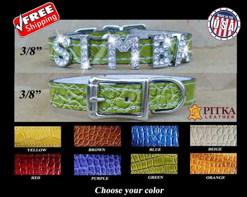 Bling Cat Collar XXS Custom Bling Name Collars for Cats Etsy