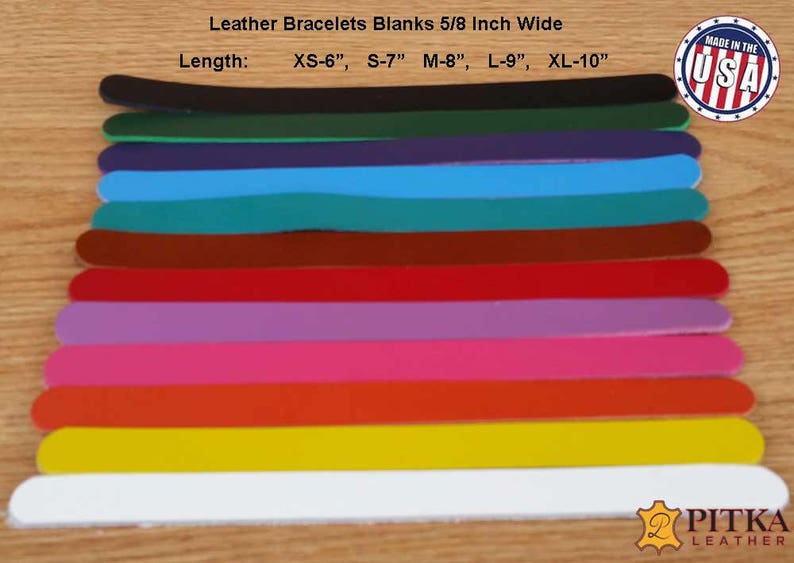 Blanks Leather Bracelets 5/8 Wholesale Leather | Etsy