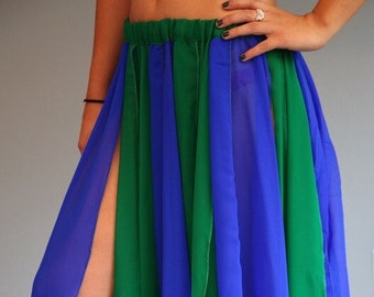 Chiffon Multi Color Petal Skirt