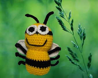 Crochet Bailey Bumblebee Pattern Honeybee Baby Snuggly Amigurumi Plushy Toy Bumble Bee stuffed animal insect PDF Instant Digital Download