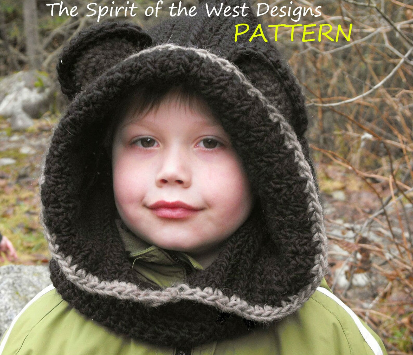 Crochet Bear Hood Pattern Snood for Toddler Child Teen Bulky Etsy