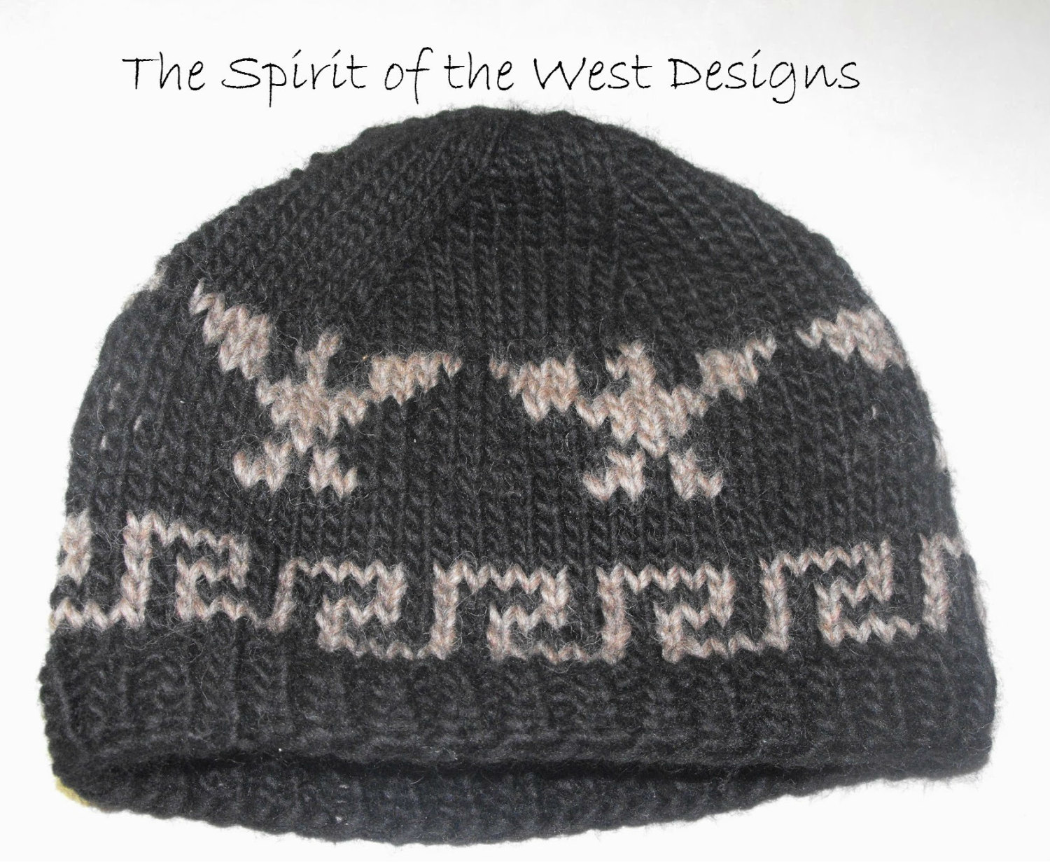 ANNE LABRUSCIANO | BLK WOOL HAT W/ BRN BIRDS adhats - Etsy main image 4