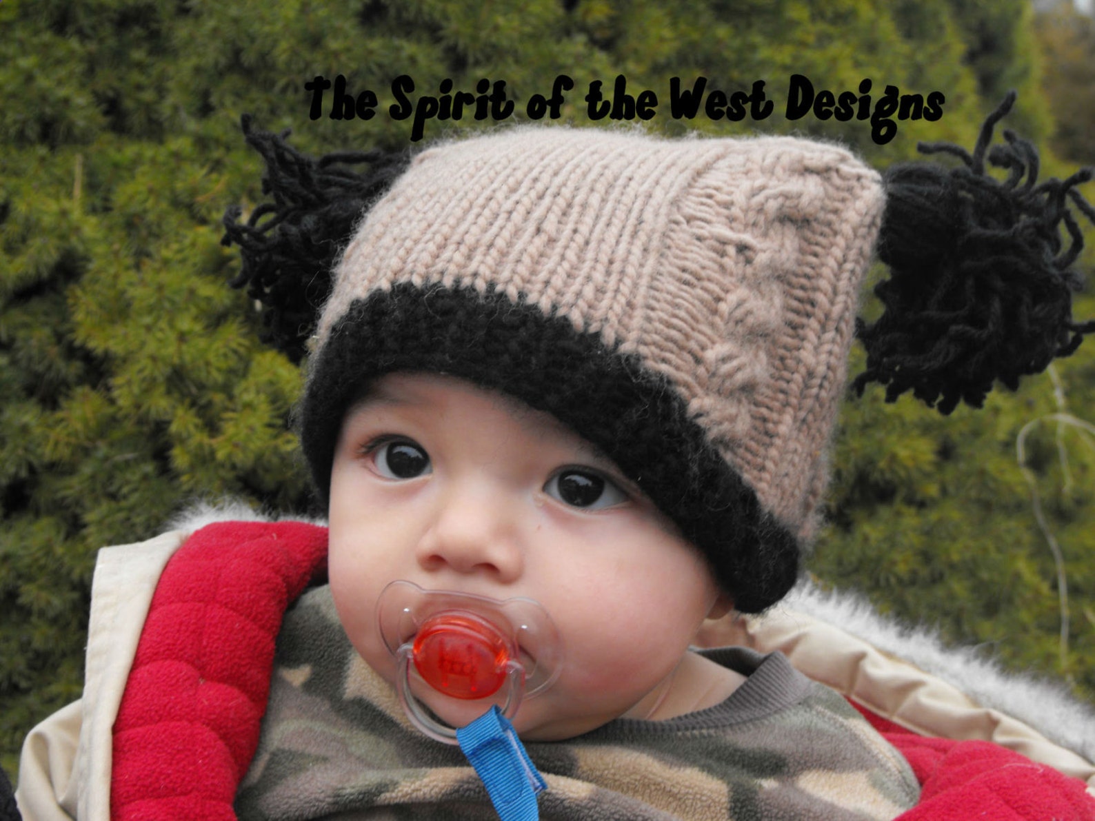 Easy Baby Cable Hat Knitting Pattern, Toque, Cabled Hat With Tassels, Babies, Toddler, Wool Hat