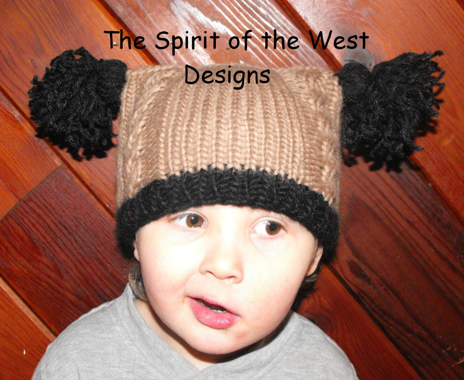 Easy Baby Cable Hat Knitting Pattern, Toque, Cabled Hat With Tassels, Babies, Toddler, Wool Hat