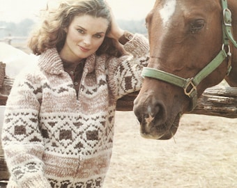 White Buffalo Pattern 15 Cowichan Salish sweater Knit cardigan Native Canadian clothes hippy West coast sweater jumper pullover PDF knitting