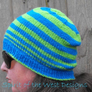 Newborn to Adult sizes A Beanie for the Bunch Knitting Pattern winter hat toque teen man mens knit beanie slouch slouchy cloche cap PDF warm