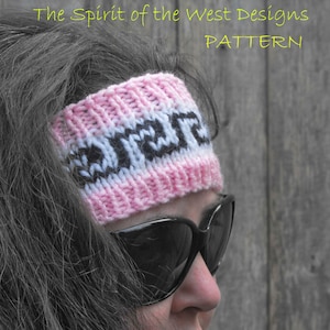 knit headband Pattern, headband, headwrap, earwarmer, warmer, teen, adult, stranded, womans accessories, ear-muff, wrap turban knit hairband