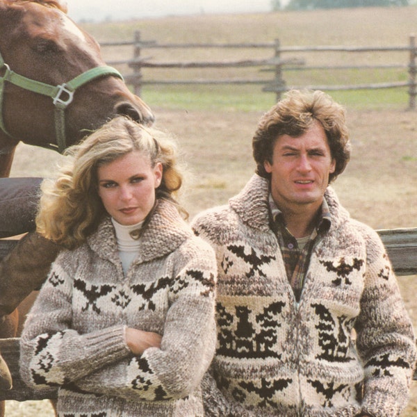 White Buffalo Pattern 21 Cowichan Salish sweater Knit cardigan Native Canadian clothes hippy West coast sweater jumper pullover PDF knitting