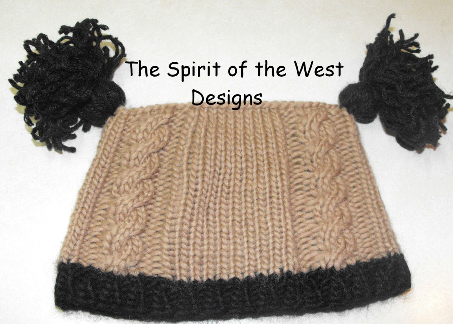 Easy Baby Cable Hat Knitting Pattern, Toque, Cabled Hat With Tassels, Babies, Toddler, Wool Hat