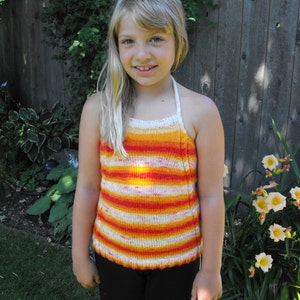 Knit Halter Top Pattern Cables - Knitting summer top tank toddler child i-cord tube crop knit tank sleeveless spring pullover beach coverup