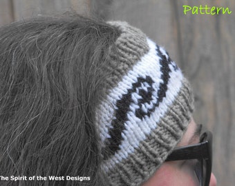 Headband Knitting Pattern knit headwrap earwarmer warmer teen adult stranded womans accessories ear-muff wrap turban hairband PDF Download