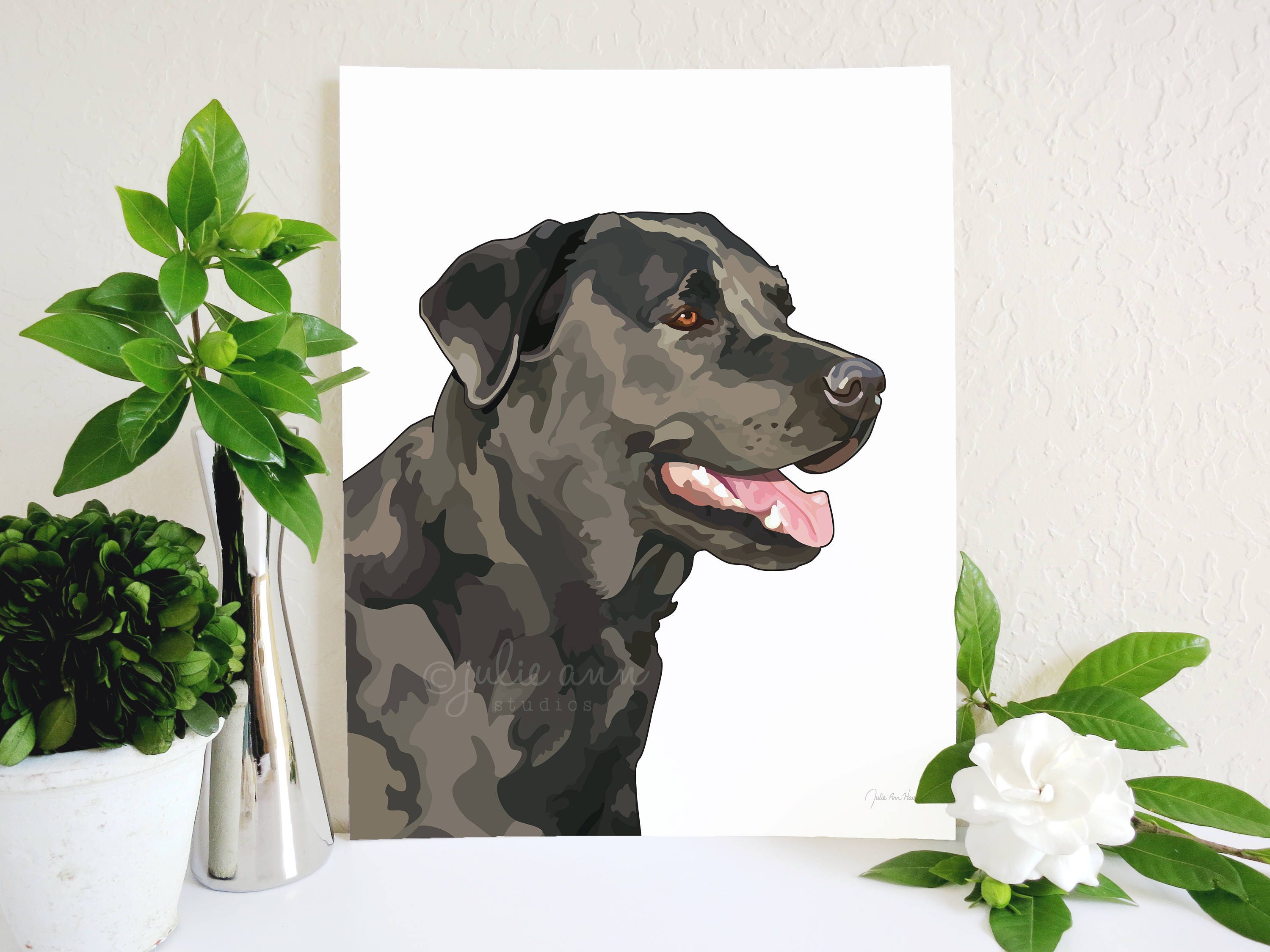 Labrador Retriever Print Dog Art Print Dog Wall Decor Dog | Etsy