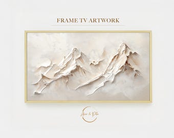 Abstract Textured Mountain Frame TV Art, Landscape Frame TV Art, Modern TV Digital, Abstract Digital Art, Contemporary Wall Decor
