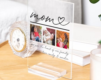 Mother's Day Gift, Personalized Gift for Mom, Acrylic Picture Frame, Custom Mother's Day Photo, Personalized Mother's Day Gift