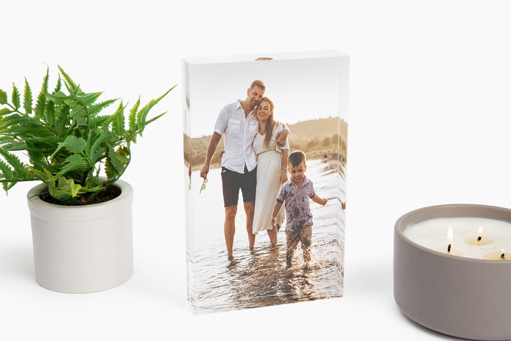 Personalized Photo Block, Photo Print Desk Frame, Custom Printed Photo ...