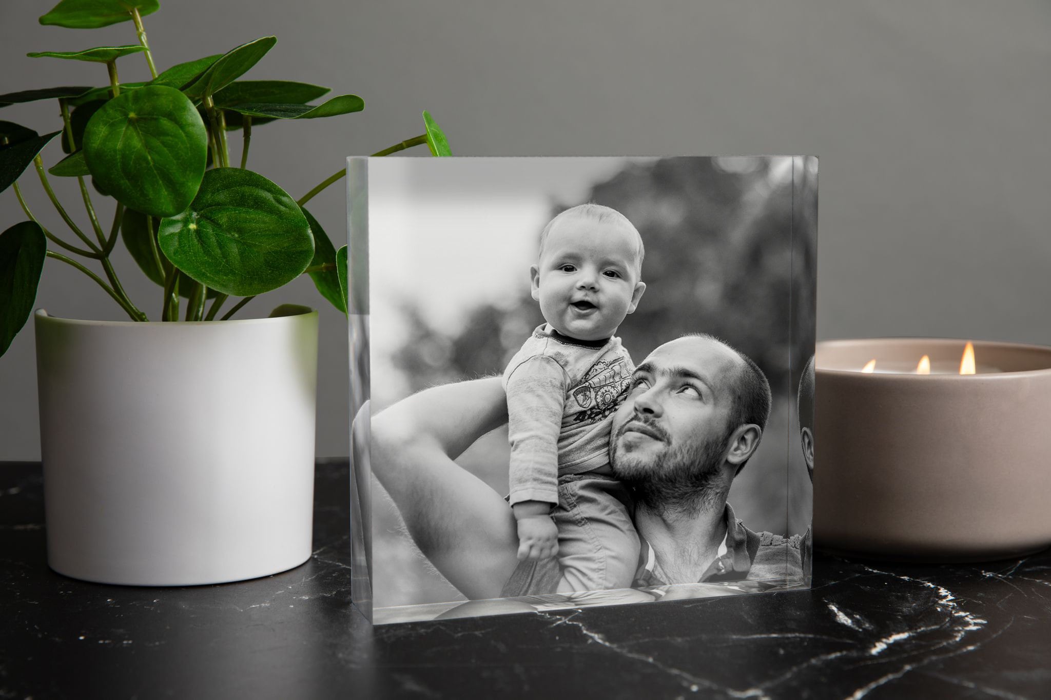 Personalized Photo Block, Photo Print Desk Frame, Custom Printed Photo ...