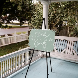 Acrylic Baby Shower Sign, Baby Shower Welcome Sign, Baby Boy, Baby Girl, Clear Acrylic Sign, Gender Reveal Baby Shower Sign image 10