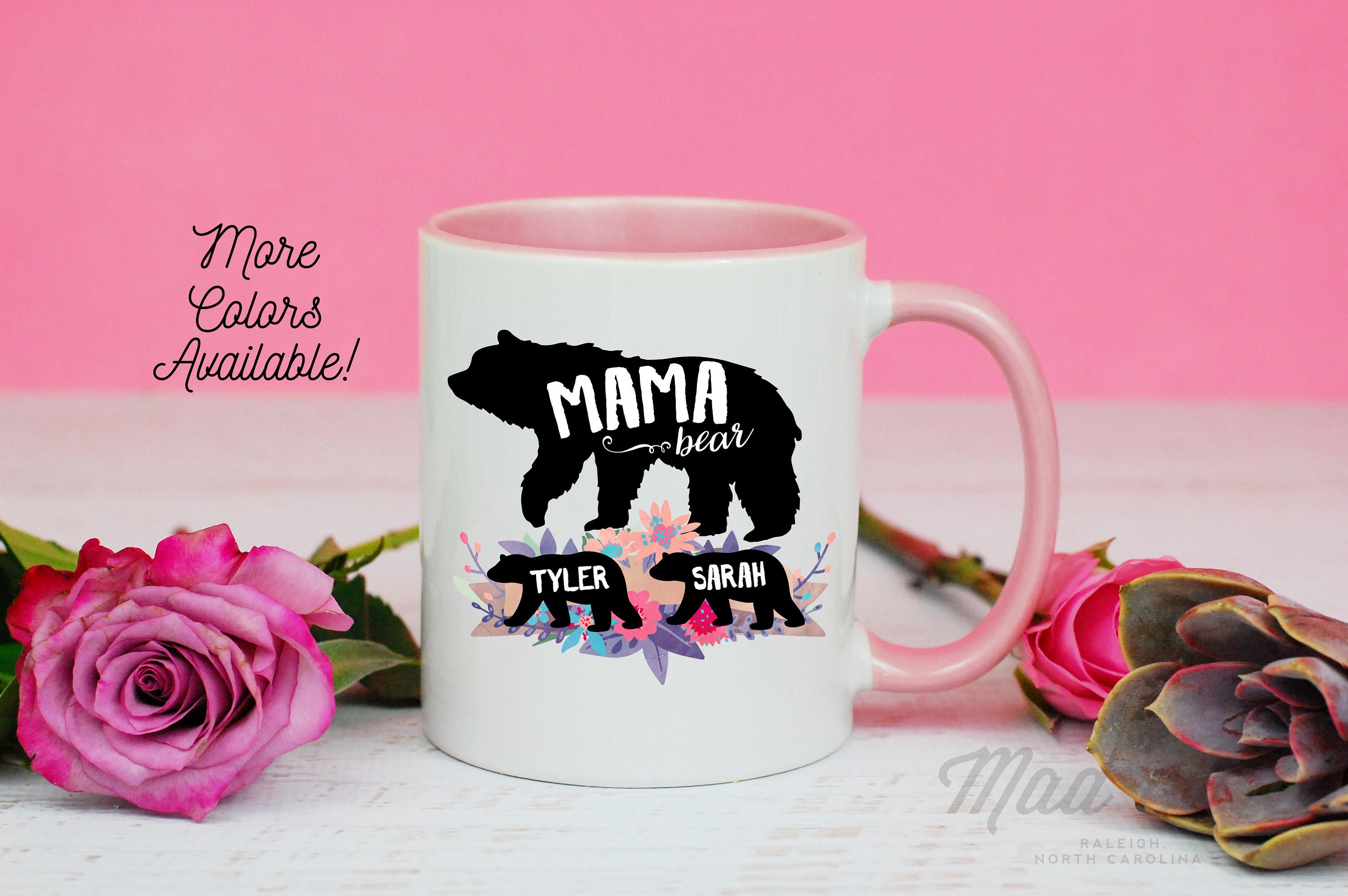 Mama Bear Mug, Baby Shower Mug, Gift for Mom, Baby Announcement, Baby…
