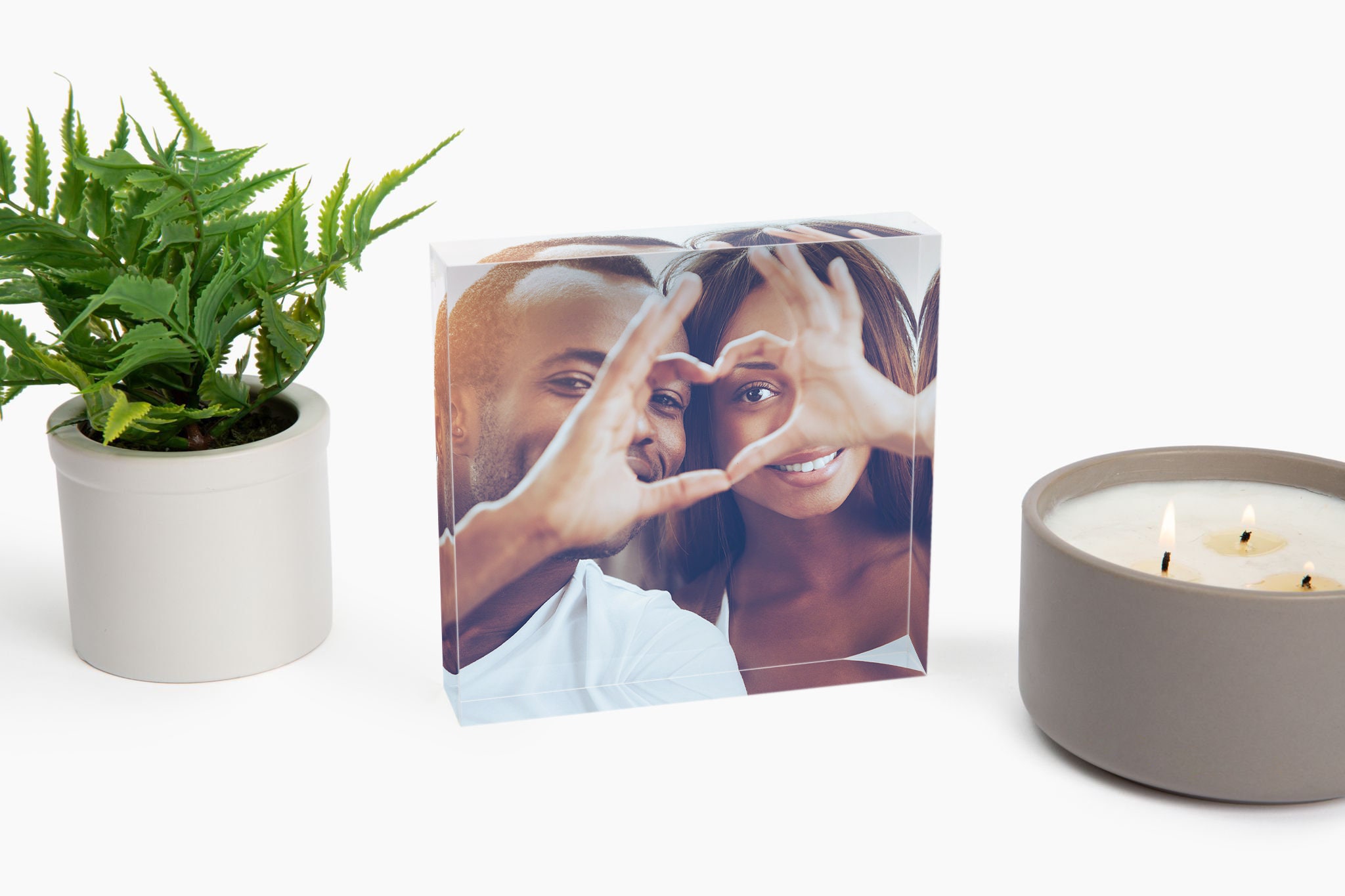 Personalized Photo Block, Photo Print Desk Frame, Custom Printed Photo ...