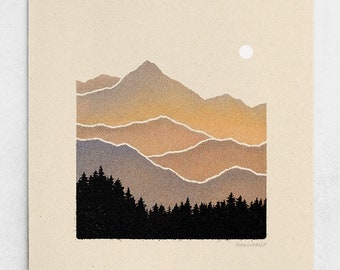 Minimalist Landscape Etsy
