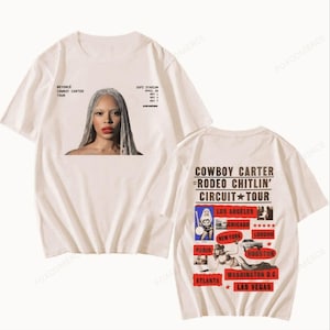 Chemise Beyoncé Cowboy Carter Tour 2025, T-shirt graphique concert