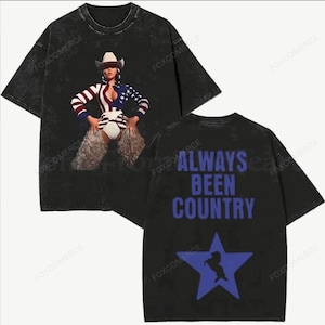 Koszulka Cowboy Carter Tour - Beyonce Vintage Oversized Cotton Graphic Tee